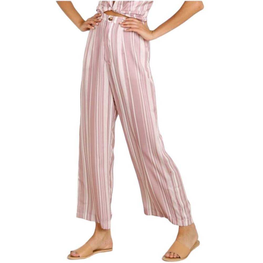 Show‎ Me Your Mumu Women’s Kensington Pants Slipper Stripe Sheen  Sz XS